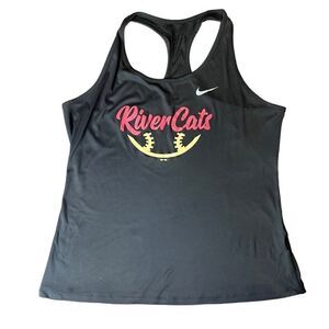 Sacramento River Cats Nike racer back tank top black size XL